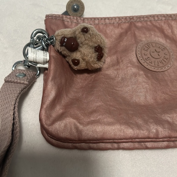 Kipling Rose Gold Wristlet Bag - Picture 3 of 5